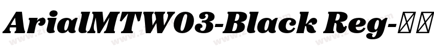 ArialMTW03-Black Reg字体转换